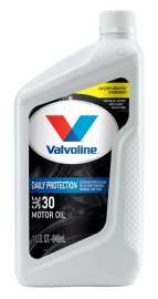 VALVOLINE 797978 Daily Protection Motor Oil, 30, 1 qt