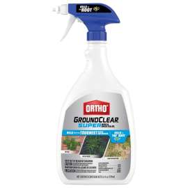 Ortho GroundClear 4653005 Weed and Grass Killer, Liquid, Light Yellow, 24 oz Bottle