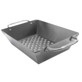 Broil King Imperial 69818 Deep Dish Grill Wok, Square, 13 in L, 9-3/4 in W, Stainless Steel