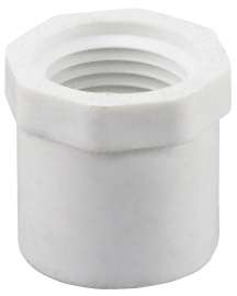 GENOVA 300 Series 34275 Pipe Reducing Bushing, 3/4 in Spigot x 1/2 in FIP, White