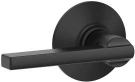 Schlage F Series F10VLAT622 Passage Lever, Zinc, Matte Black