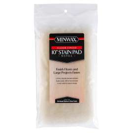 Minwax 427130100 Floor Stain Pad, 10 in L Pad, 6-1/2 in W Pad, Lambskin Pad