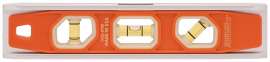 Johnson Glo-View Series 1435-0900 Torpedo Level, 9 in L, 3-Vial, 1-Hang Hole, Magnetic, Aluminum/Plastic, Orange
