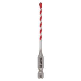Milwaukee SHOCKWAVE 48-20-9000 Drill Bit, 1/8 in Dia, 3-1/2 in OAL, Wide Flute, 1/4 in Dia Shank, Hex Shank
