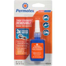 Permatex 25210 Thread Locker, Orange, Liquid, 10 mL Bottle