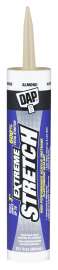 DAP EXTREME STRETCH 7079818717 Premium Elastomeric Sealant, Almond, 24 hr Curing, 40 to 100 deg F, 10.1 fl-oz Cartridge