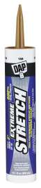 DAP EXTREME STRETCH 7079818718 Premium Elastomeric Sealant, Tan, 24 hr Curing, 40 to 100 deg F, 10.1 fl-oz Cartridge