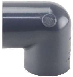 GENOVA 300 Series 337058 Pipe Elbow, 1/2 in FIP, 90 deg, Gray