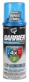 DAP Barrier 7565012530 Multi-Project Foam Sealant, White, 4 hr Functional Cure, 20 to 120 deg F, 12 oz Aerosol Can