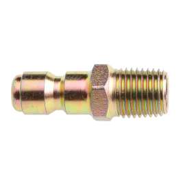Forney 75134 Plug, 1/4 in Connection, Quick Connect Plug x MNPT, Steel