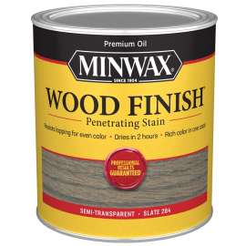 Minwax 701064444 Interior Wood Stain, Slate, Liquid, 1 qt