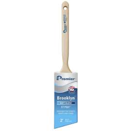 Premier Brooklyn 17291 Paint Brush, 2 in W, Angle Sash Brush, 2-3/4 in L Bristle, Polyester Bristle