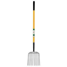 Landscapers Select BPJ-10LF-OR Fork 10 Tine Fiberglass Handle, 54 in