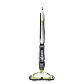 BISSELL 2039A Hard Floor Spin Mop, 28 oz Solution Tank, 14 in W Cleaning Path, ChaCha Lime Accents/White