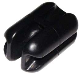 Parmak 522 Heavy-Duty Corner Insulator, Poly, Black, Wire Mounting