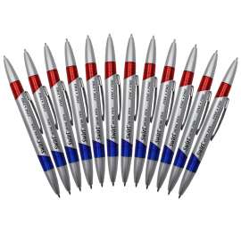 Swirl Ink Pens, Red/Blue Combo, 12 Pack