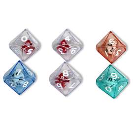 10-Sided Double Dice Set, 6/pkg