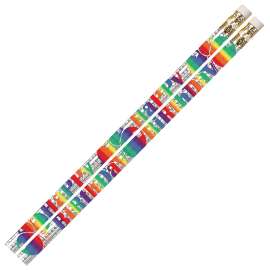 Birthday Blitz Motivational Pencils, 12/pkg
