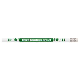 3rd Graders Are #1 Motivational Pencils, 12/pkg