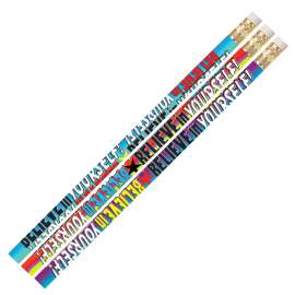 Believe In Yourself Pencils, 12 Pk