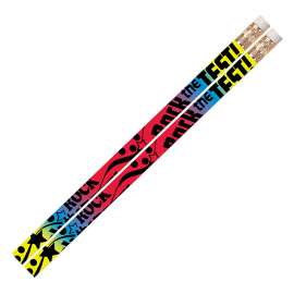 Rock The Test Motivational Pencils, 12/pkg