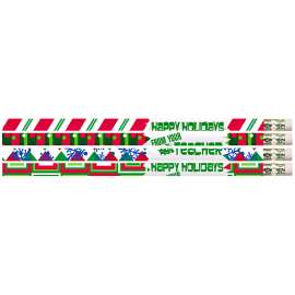 Happy Holidays From Your Teacher Motivational Pencils, 12/pkg