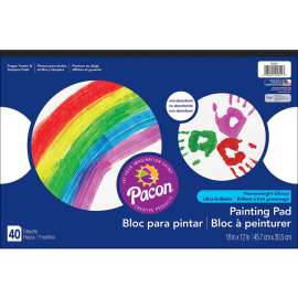 Art Street Painting Paper Pad, White, 18" x 12", 40 Sheets
