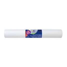 Art Street Art & Easel Roll, White, 18" x 50', 1 Roll