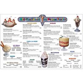 Menu Math: Old Fashioned Ice Cream Parlor, 6 Extra Menus