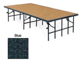NPS - Blue Carpet 96"L x 48"W x 8"H Portable Stage