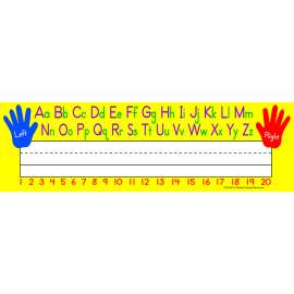 Left/Right Alphabet Name Plates