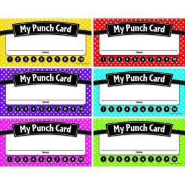Polka Dots Punch Cards