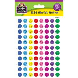 Mini Happy Face Valu-Pak Stickers