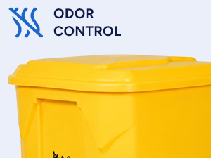 22 Gallon Yellow Trash Can Odor Control