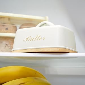 Plexon butter dish stored in refrigerator