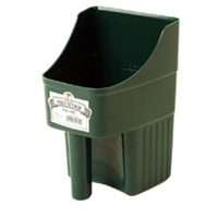 Little Giant 150422 Feed Scoop, 3 qt Capacity, Polypropylene, Green, 6-1/4 in L