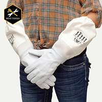 HARVEST LANE HONEY CLOTHGS-103 Beekeeping Gloves, S, Goatskin Leather