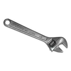 Adjustable Wrenches, 24 in Long, 2 7/16 in Opening, Chrome Plated