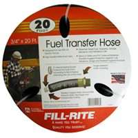 Fill-Rite FRH07520 Fuel Transfer Hose, 20 ft L, Neoprene, Black
