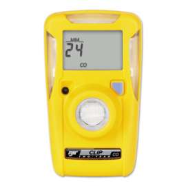 Clip Single-Gas Detector, Carbon Monoxide, Surecell, 35-200 ppm Alarm