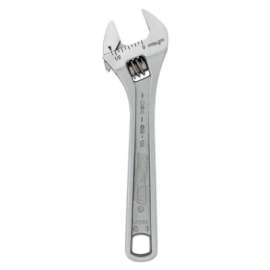 Adjustable Wrenches, 4 in Long, .51 in Opening, Chrome, Bulk