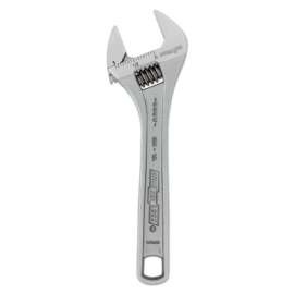 Adjustable Wrenches, 6 in Long, .938 in Opening, Chrome, Bulk