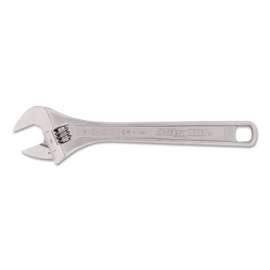 Adjustable Wrenches, 12 in Long, 1-1/2 in Opening, Chrome, Bulk