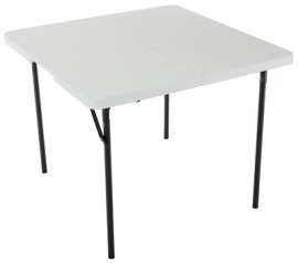 37x37 WHT SQ Fold Table