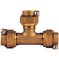 Legend T-4441NL Series 313-395NL Pipe Tee, 1 in, Pack Joint, Bronze, 100 psi Pressure