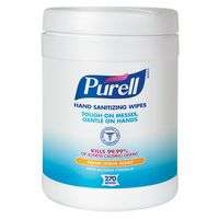 Purell Instant Hand Sanitizer Wipes, Citrus Scent, 270/Canister