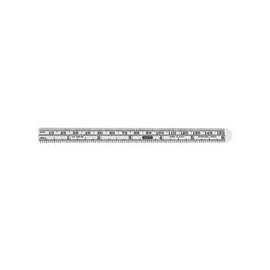 Economy Precision Stainless Steel Rules, 6"X15/32", Stainless Steel, Inch/Metric