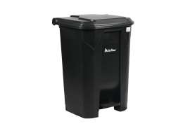 22-Gallon Step-On Indoor Trash Can, Black