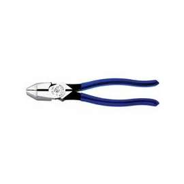 Side Cutting Pliers, 9 1/4 in Length, 25/32 in Cut, Plastic-Dipped Handle