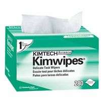 Kimtech Science Kimwipes Delicate Task Wipers, Pop-Up Box, White, 280 per box
